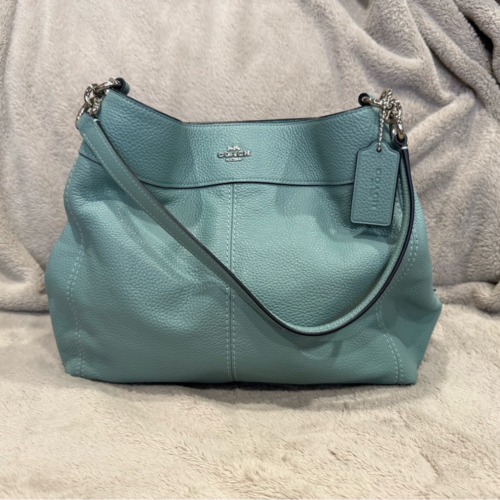Coach Lexy Pebbled Leather Shoulder Bag